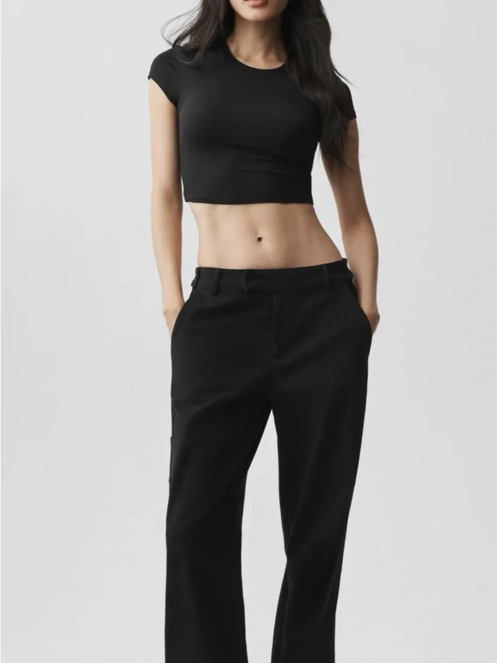 Alo Alosoft Crop Finesse Short Sleeve